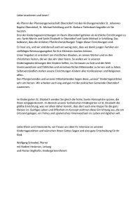 Grußwort St. Elisabeth