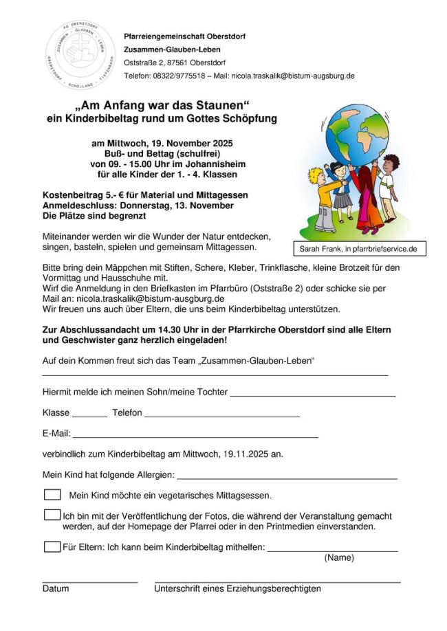 Anmeldung Kinderbibeltag 2025