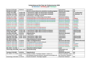 Terminplan Erstkommunion 2026