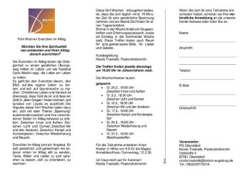 Flyer Exerzitien 2026