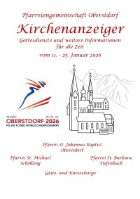 Kirchenanzeiger vom 11.01. - 25.01.2026