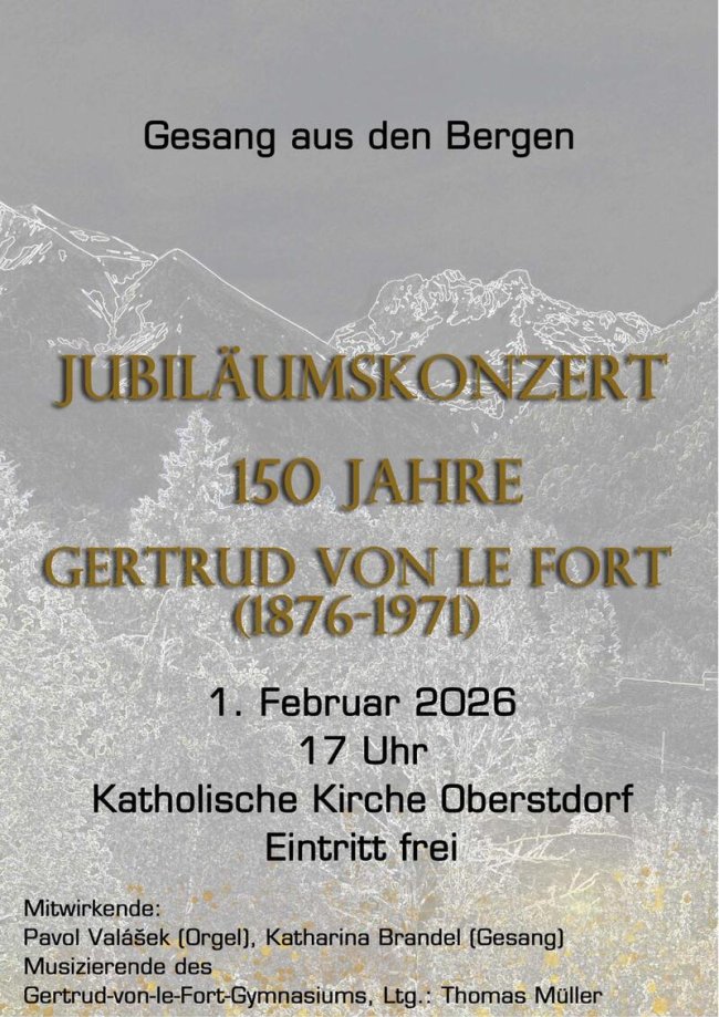 Plakat Jubilaeumskonzert Oberstdorf