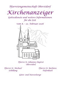 Kirchenanzeiger vom 08.02. - 22.02.2026
