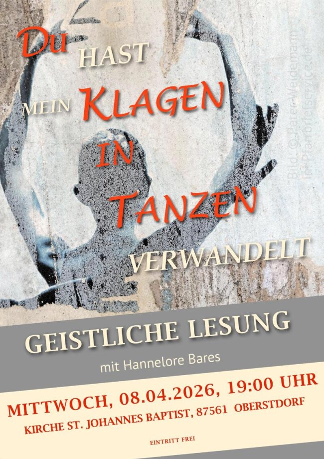 Plakat.Klagen Tanzen Oberstdorf 2026