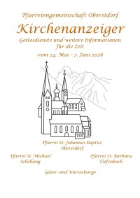 Kirchenanzeiger vom 24.05. - 07.06.2026