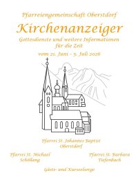 Kirchenanzeiger vom 21.06. - 05.07.2026