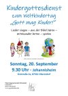 Plakat Kindergottesdienst September 2026