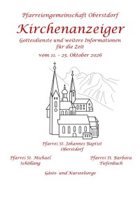 Kirchenanzeiger vom 11.10. - 25.10.2026