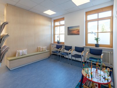 Kinderspielecke im Wartebereich
