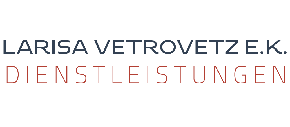 Logo von Larissa Vetrovetz e.K. | Dienstleistungen