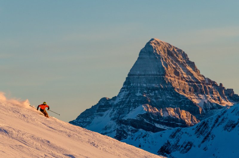 Banff Sunshine Rockies im Abendlicht
