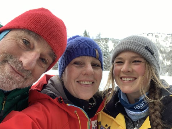 Winni, Rita, Juliana auf Skitour
