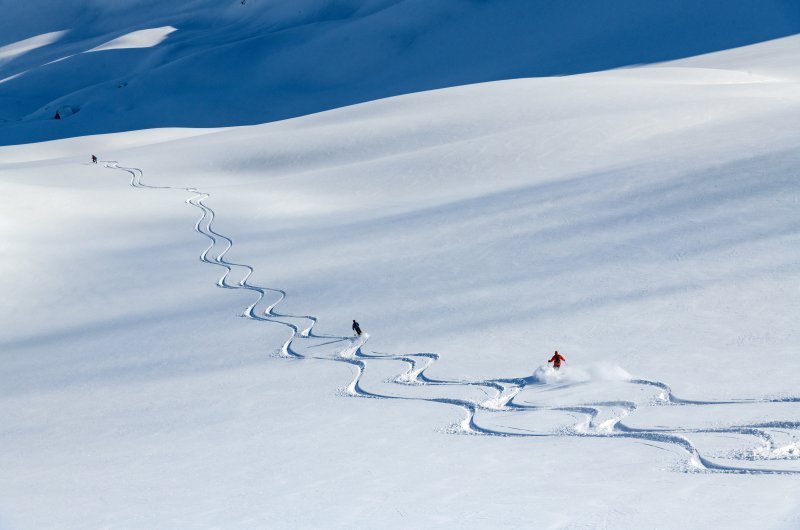 Tiefschneespuren Selkirk Tangiers Revelstoke