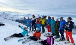Gruppe mit Skiguides Whistler 2022
