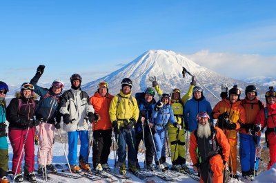 Japan Niseko mit Vulkan