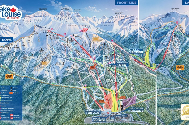 Lake-Louise-Pistenplan