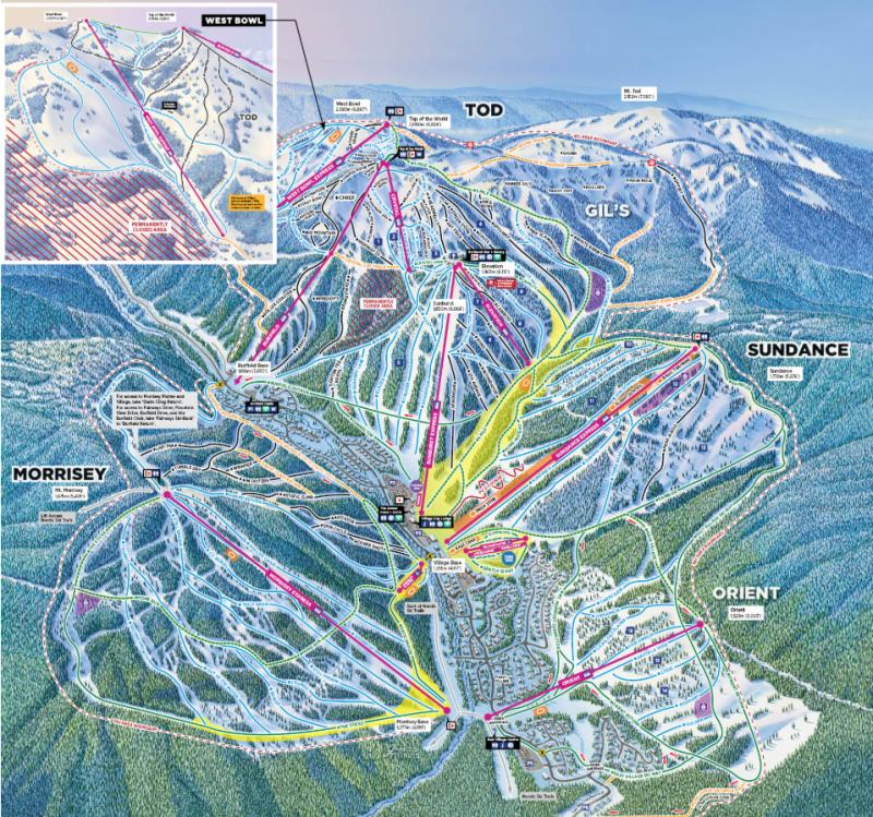 Trail Map Sun Peaks Trail Map Sun Peaks