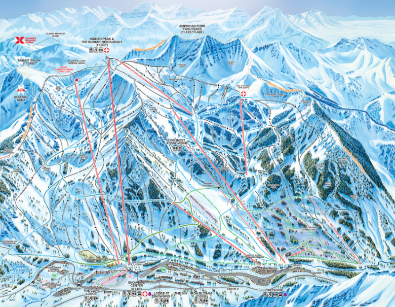 Trail Map Snowbird