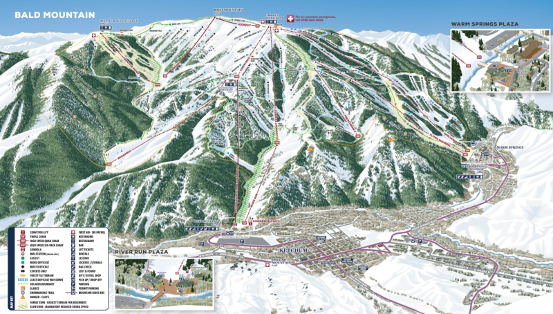 Sun Valley Tail Map