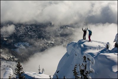 Red Mountain Blick auf Rossland
