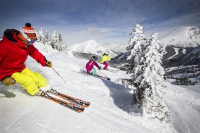 Skiing at Sunshine