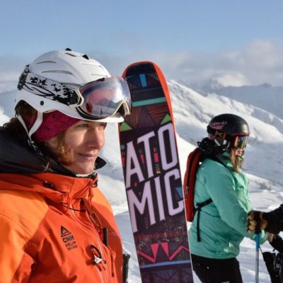 Female Guide, Atomic Skis, Craig McGee