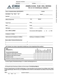 Haftungsausschlusserklärung CMH
