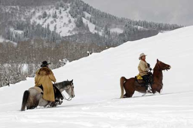 Cowboys im Schnee