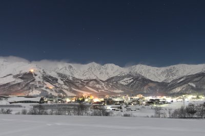 Hakuba bei Nacht