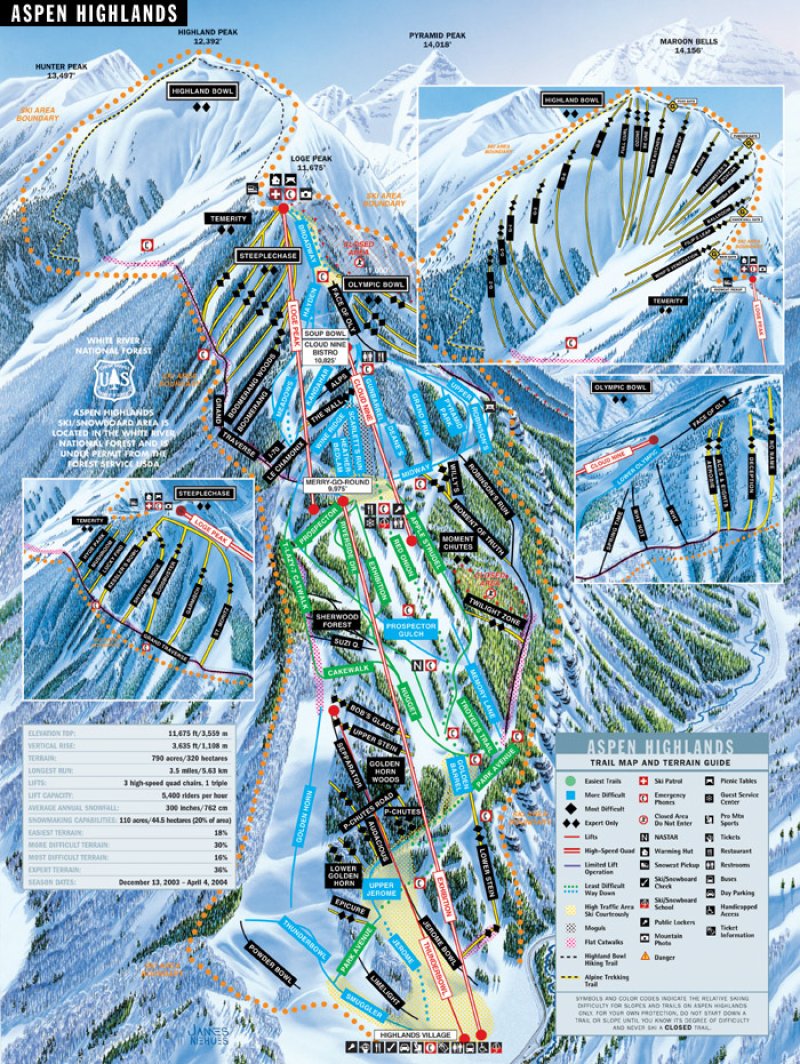 Karte: Aspen Highlands