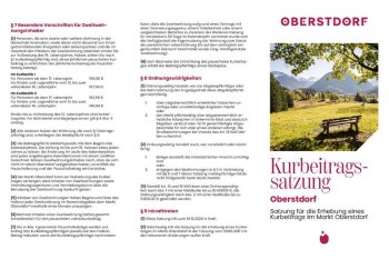 Kurbeitragssatzung Oberstdorf