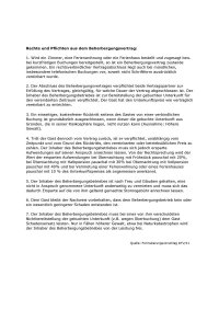 Rechte und Pflichten aus dem Beherbergungsvertrag Oberstdorf