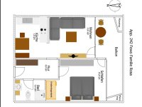 Plan der Wohnung