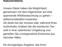 Wildbeobachtung - ein besonderes Erlebnis