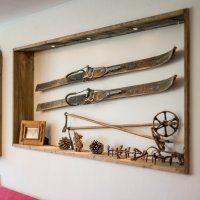 Alte Holzskier