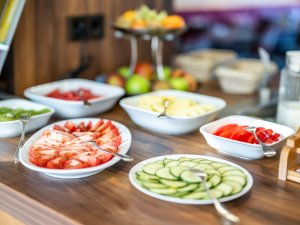 Tomaten-Gurken-Paprika-Gemüse