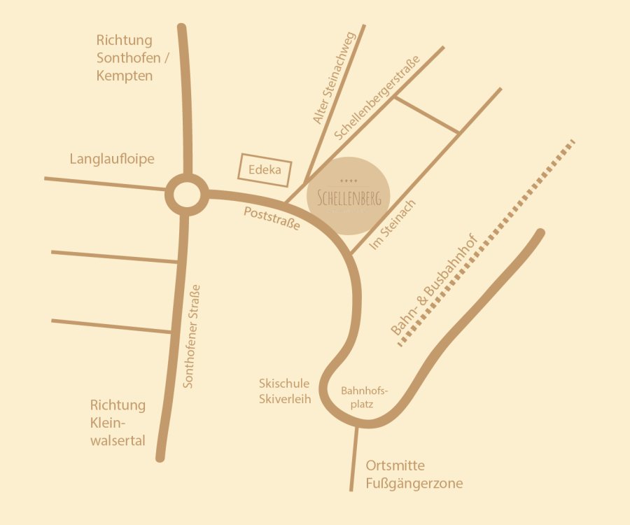 Anfahrtsskizze Schellenberg