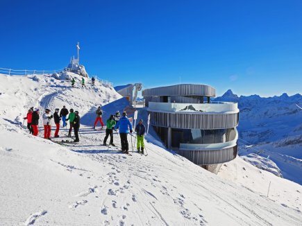 Wintertag am Nebelhorn Gipfel