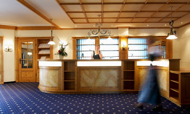 Hotel-Empfang
