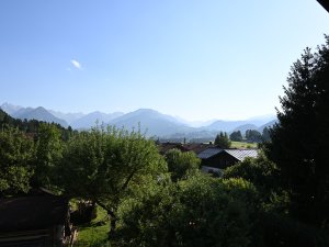 Beim Seffar Blick vom Südbalkon Richtung Oberstdorf