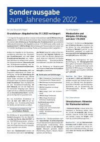 Sonderausgabe Jahresende 2022