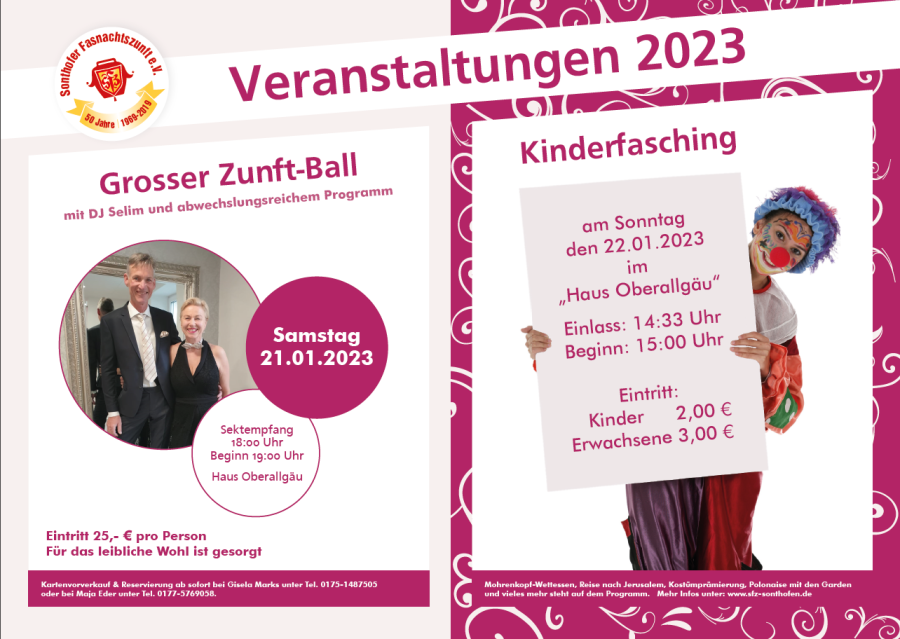 Ball und Kinderfasching