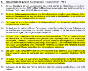 Teilnahmebedingung