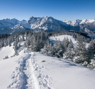 Winterland in den Alpen