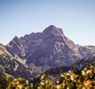 Der Widderstein, höchster Berg im Kleinwalsertal