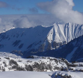 Winterlandschaft in den Alpen