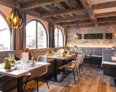 Modernes Restaurant in Samnaun