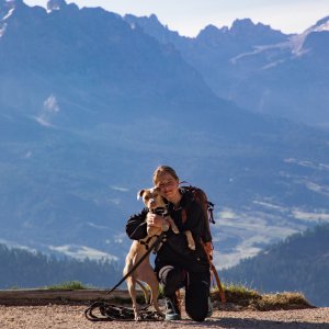 Guide Janina mit Hund