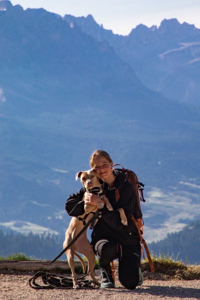 Guide Janina mit Hund