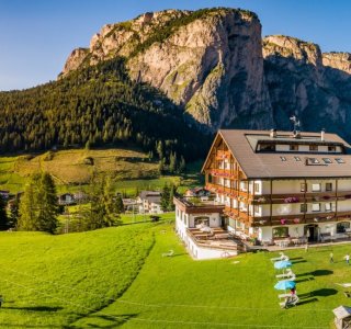 Lage unseres traumhaften Hotels in Wolkenstein, Grödnertal.